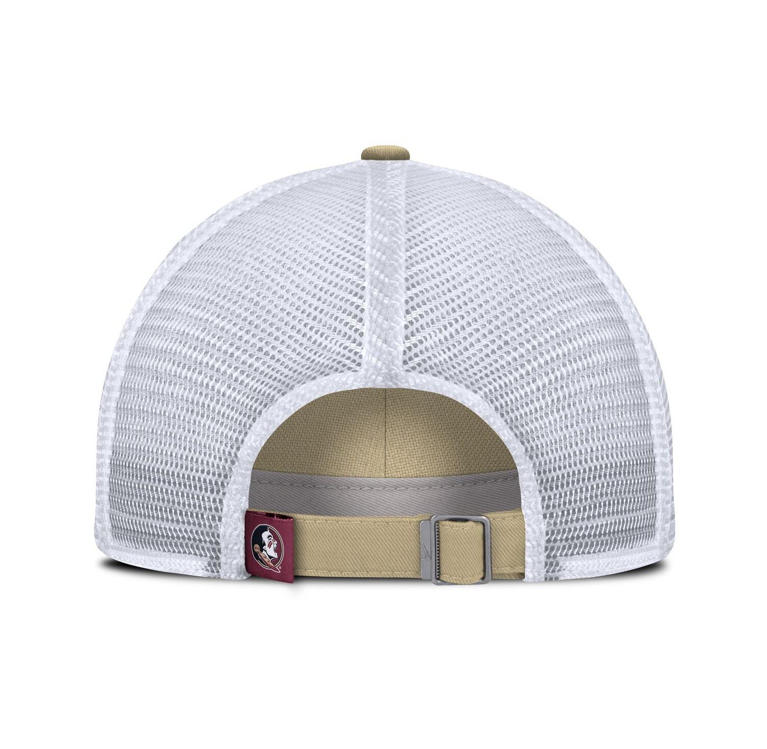 Men's Vegas Gold Florida State Seminoles 2025 Gameday On-Field Club Adjustable Trucker Hat