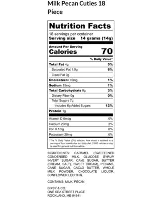 Pecan Caramel Cutes Dark Chocolate, 18 Pieces