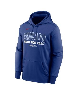 Men's Royal Chicago Cubs 2025 MLB Postseason Authentic Collection Therma Fleece Hoodie
