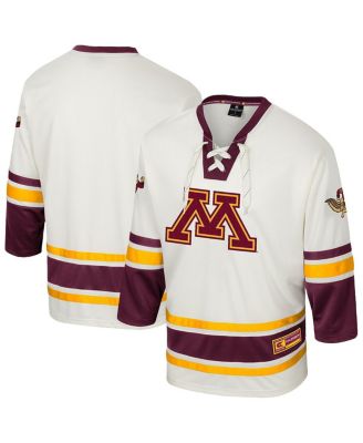 Colosseum - Men's Cream Minnesota Golden Gophers Puck Proud Fashion Hockey Jersey
