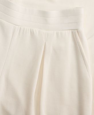 Petite High-Rise Wide-Leg Sweatpants