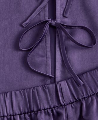 Women's 2-Piece Short-Sleeve Top and Pants Pajama Set