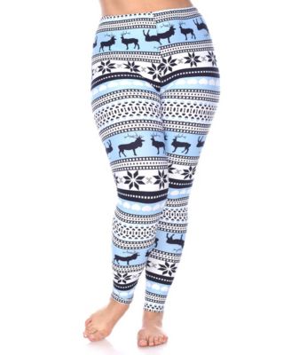 Plus Size Holiday Legging Pants, 3-Pack