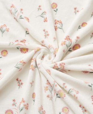 Daisy Floral Cozy Plush Throw, 50" x 70"