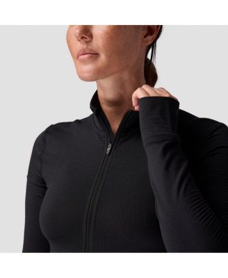 Women's Pines Microgrid Ultra-Lt Baselayer 1/4-Zip Top Lightweight Long Underwear Tops