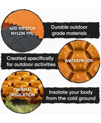 2-Pack Sleeping Pad Ultralight Inflatable Camping Air Mattress