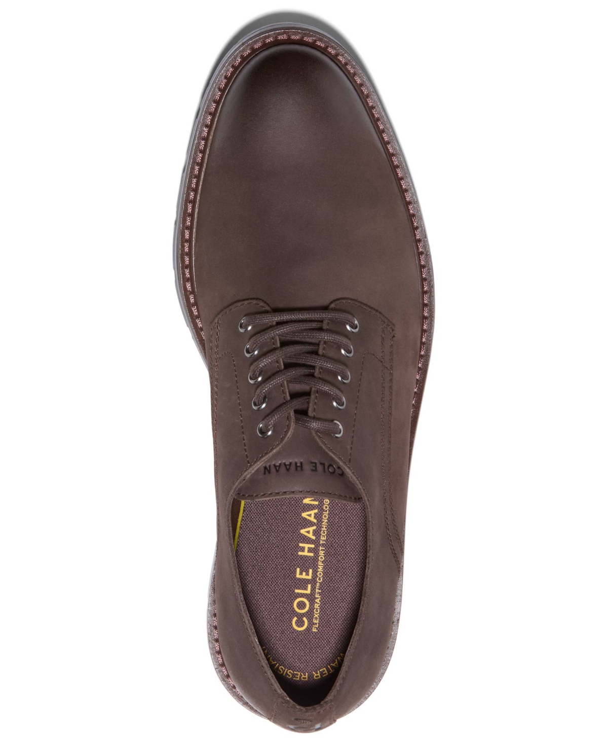 Cole Haan Chamberlin Grand Plain Toe Derby In Brown