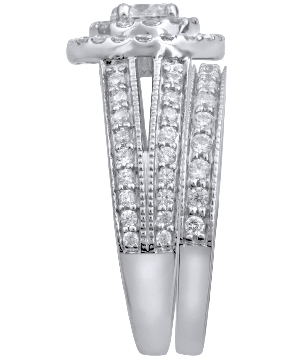 Macy's Diamond Ring (1-1/2 Ct. T.w.) In 14k White Gold In White