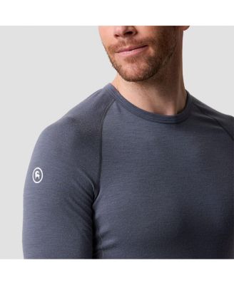 Men's Cedars RWS Merino Lt-Wt Baselayer Crew Top Lightweight Long Underwear Tops