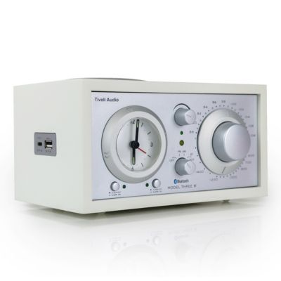 Model Three BT USB-C/A Clock Radio - White