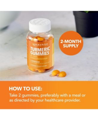 Turmeric & Ginger Gummies, Peach, 120ct