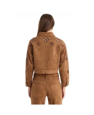 Women's Kaia Suede Jacket - Cognac