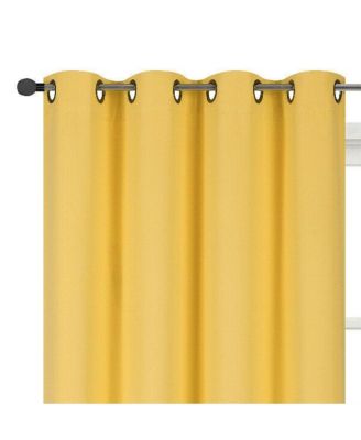 100% Thermal Blackout Bath and Kitchen Window Curtains - 50 in. W x 45 in. L, Red