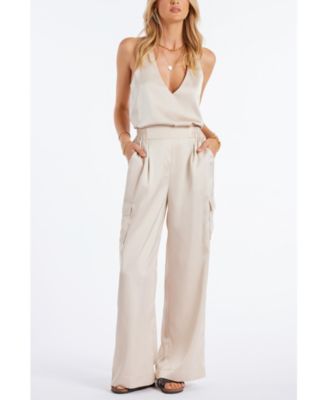 Women's BISHOP + YOUNG Pull-On Satin Cargo Pant