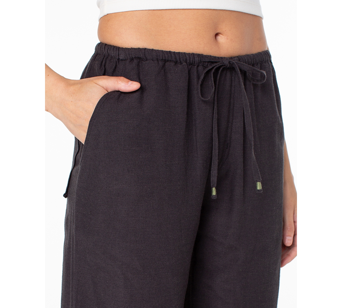 Roxy Women's Iyla Wide Leg Surf Pants In Black