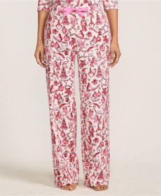 Women's Flannel Wide Leg Sleep Pants