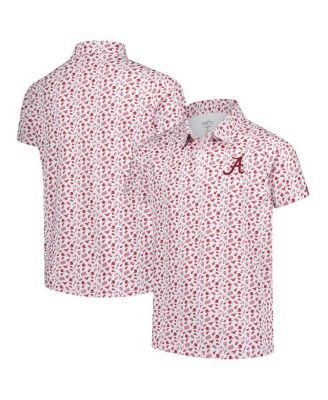 Garb - Big Boys and Girls Crimson Alabama Crimson Tide Tom Allover Print Performance Polo