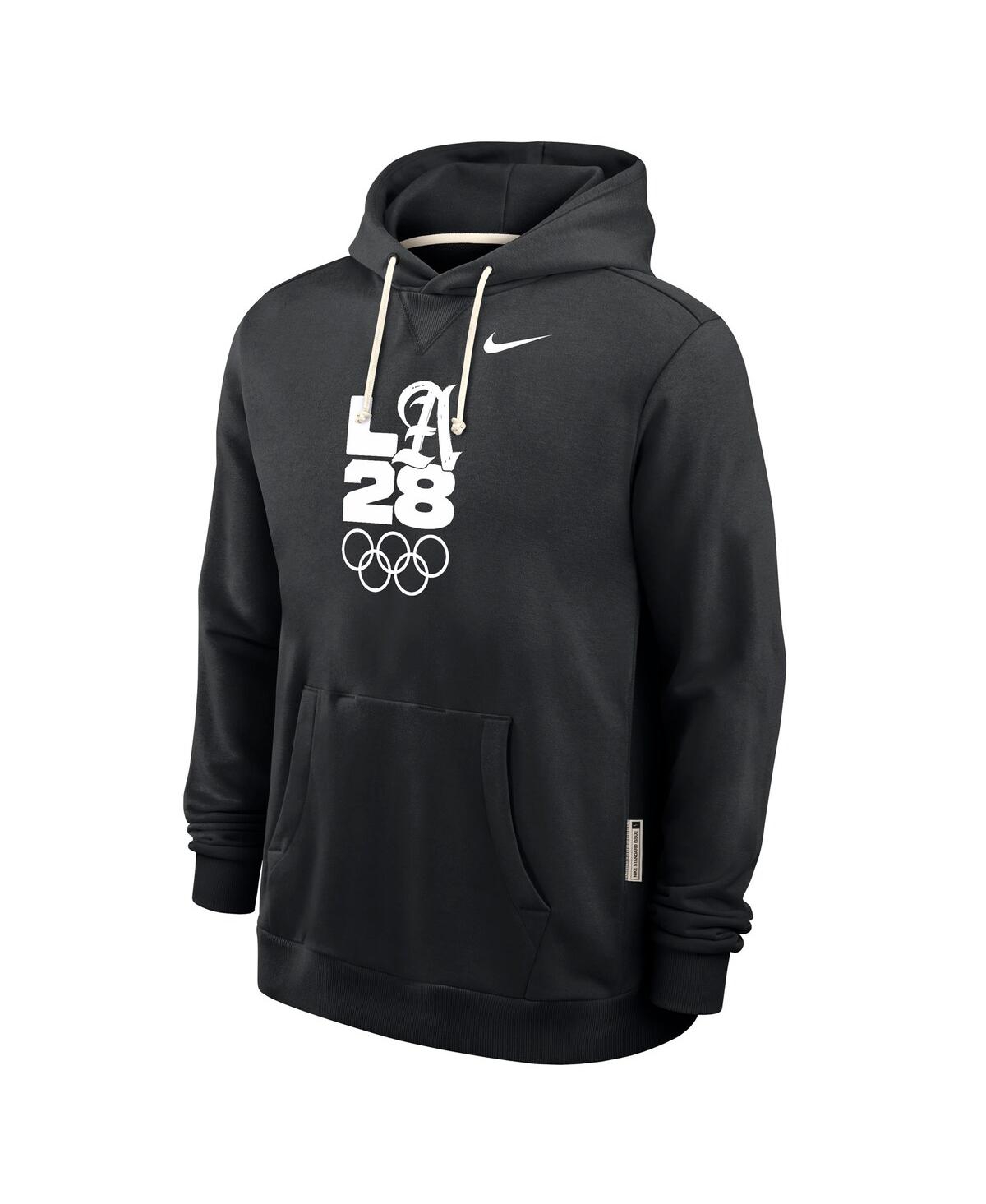 Nike Men's Black La28 Summer Standard Issue Dri-fit Hoodie In Black