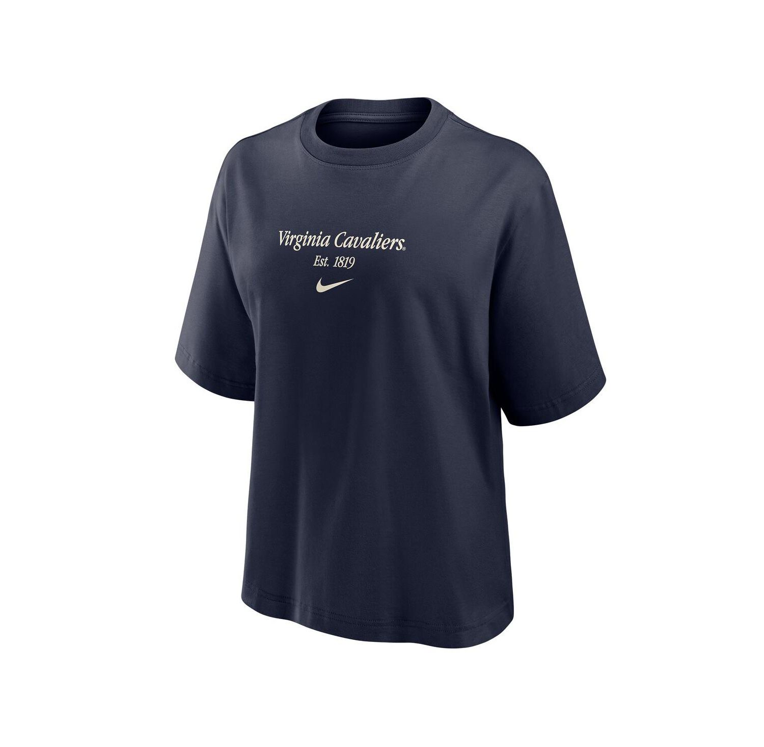 Women's Navy Virginia Cavaliers Boxy T-Shirt