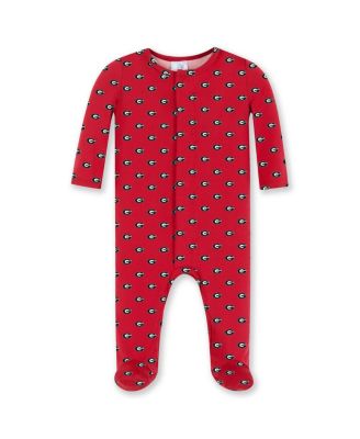 ZooZatz - Baby Boys and Girls Red Georgia Bulldogs Magnetic Closure Sleeper