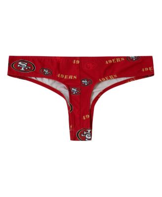 Women's Scarlet San Francisco 49ers Mosaic All Over Print Thong