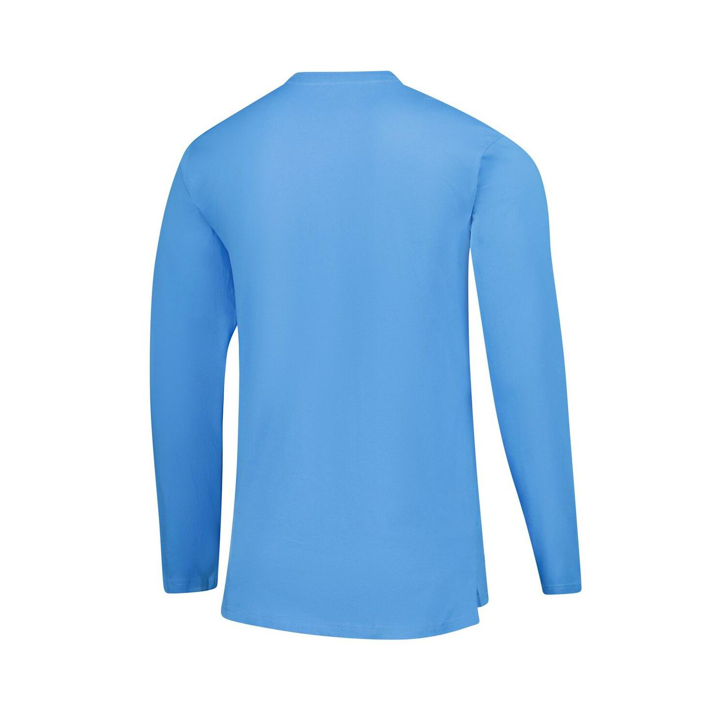 Men's Light Blue West Virginia Mountaineers Throwback Helmet Long Sleeve T-Shirt