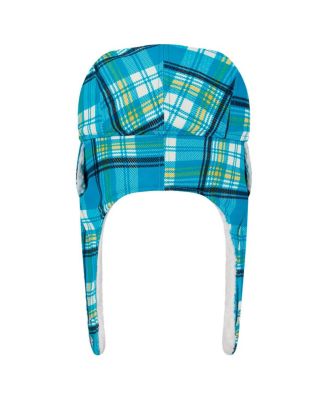 Teal Jacksonville Jaguars Sideline Plaid Sherpa Trapper Hat