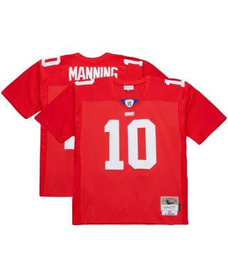 Mitchell & Ness - Men's Eli Manning Red New York Giants 2004 Team Legacy Retired Player Big Tall Jersey