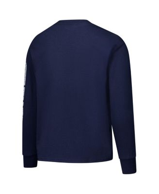 Big Boys and Girls Navy Penn State Nittany Lions Distressed Arch Over Logo Long Sleeve T-Shirt