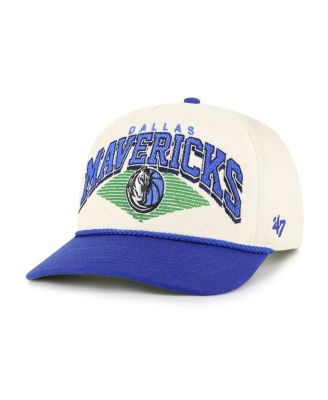 '47 Brand - Men's Cream/Blue Dallas Mavericks Pomona Two-Tone Rope Hitch Adjustable Hat