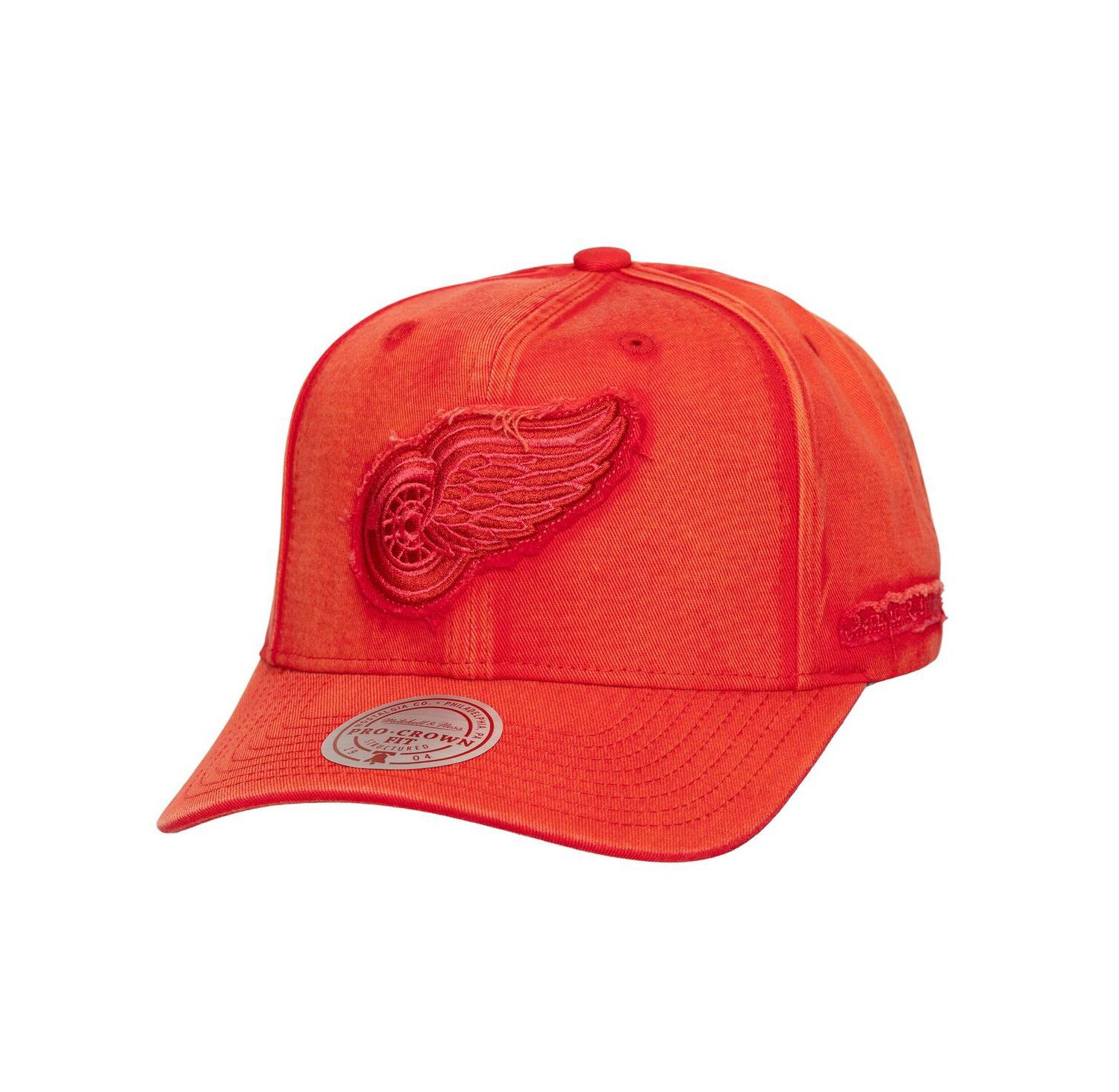Men's Red Detroit Red Wings Downtown Snow Wash Pro-Crown Adjustable Hat