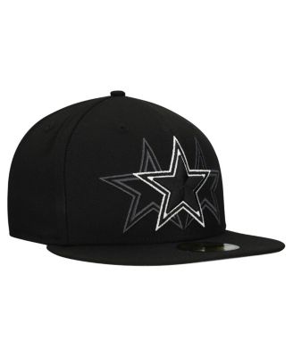 Men's Black Dallas Cowboys Tri-Hit 59FIFTY Fitted Hat