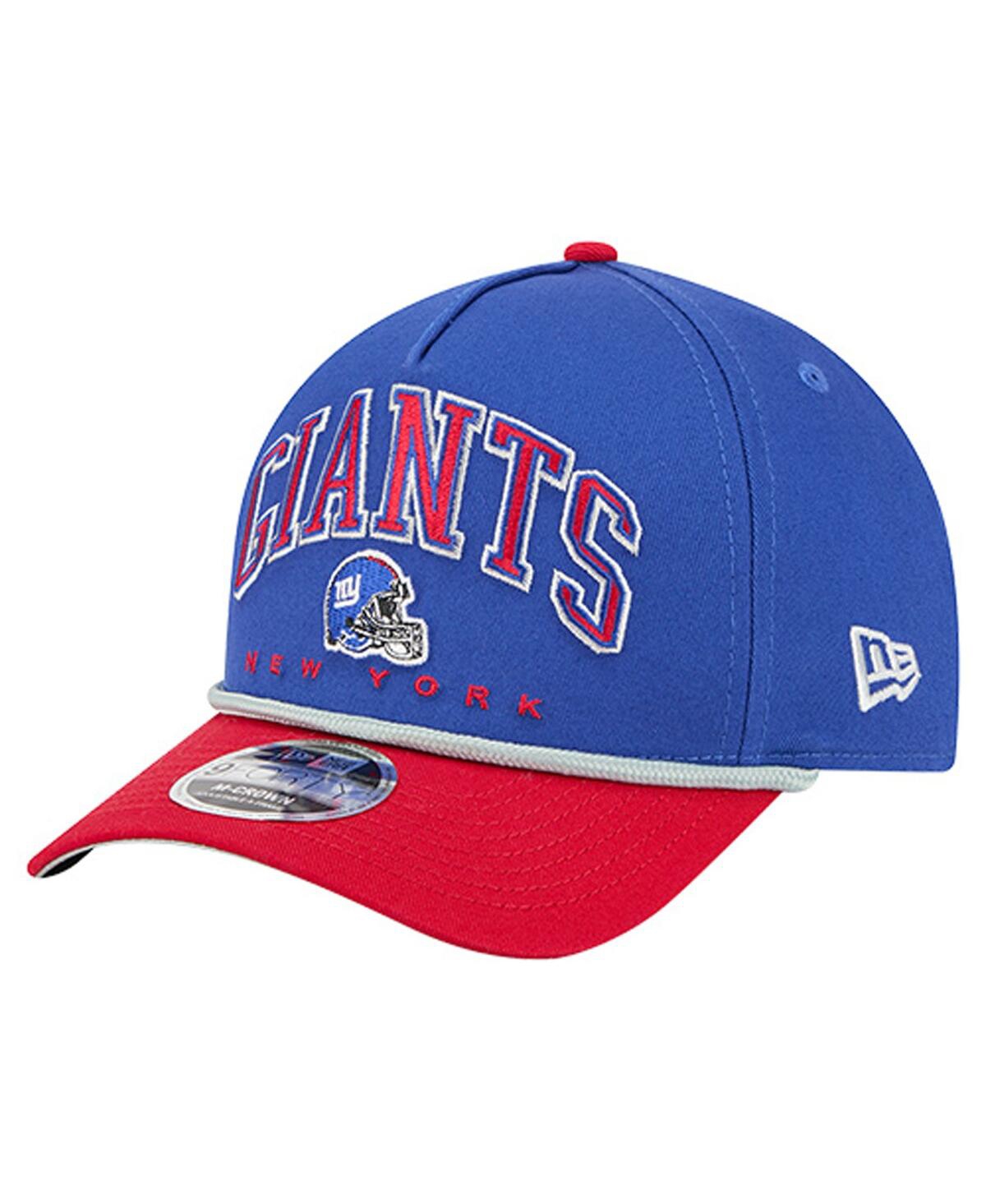 New Era Men's Royal New York Giants Arch Coolera 9forty A-frame Adjustable Hat In Blue