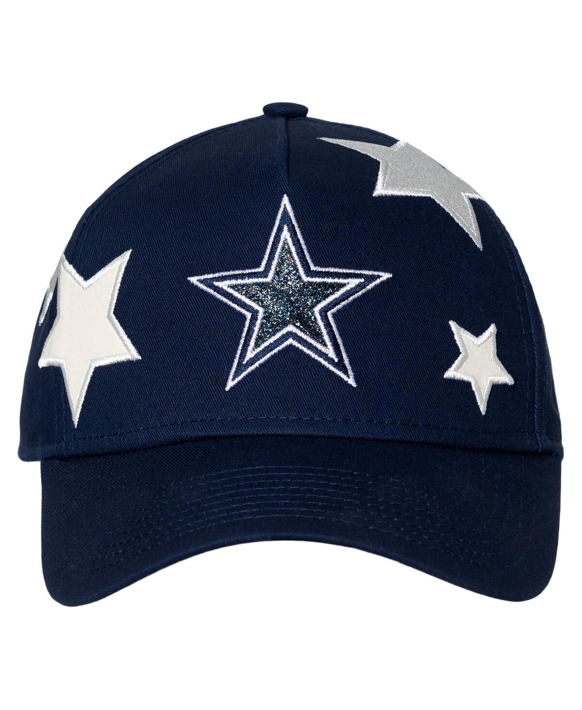 New Era Women's Navy Dallas Cowboys Stardom A-frame 9forty Adjustable Hat In Black