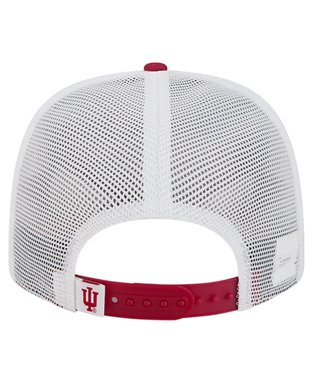New Era Men's Crimson Indiana Hoosiers Team 9SEVENTY Coolera Trucker Adjustable Hat