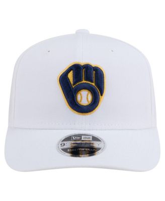 Men's White Milwaukee Brewers COOLERA 9SEVENTY Adjustable Hat