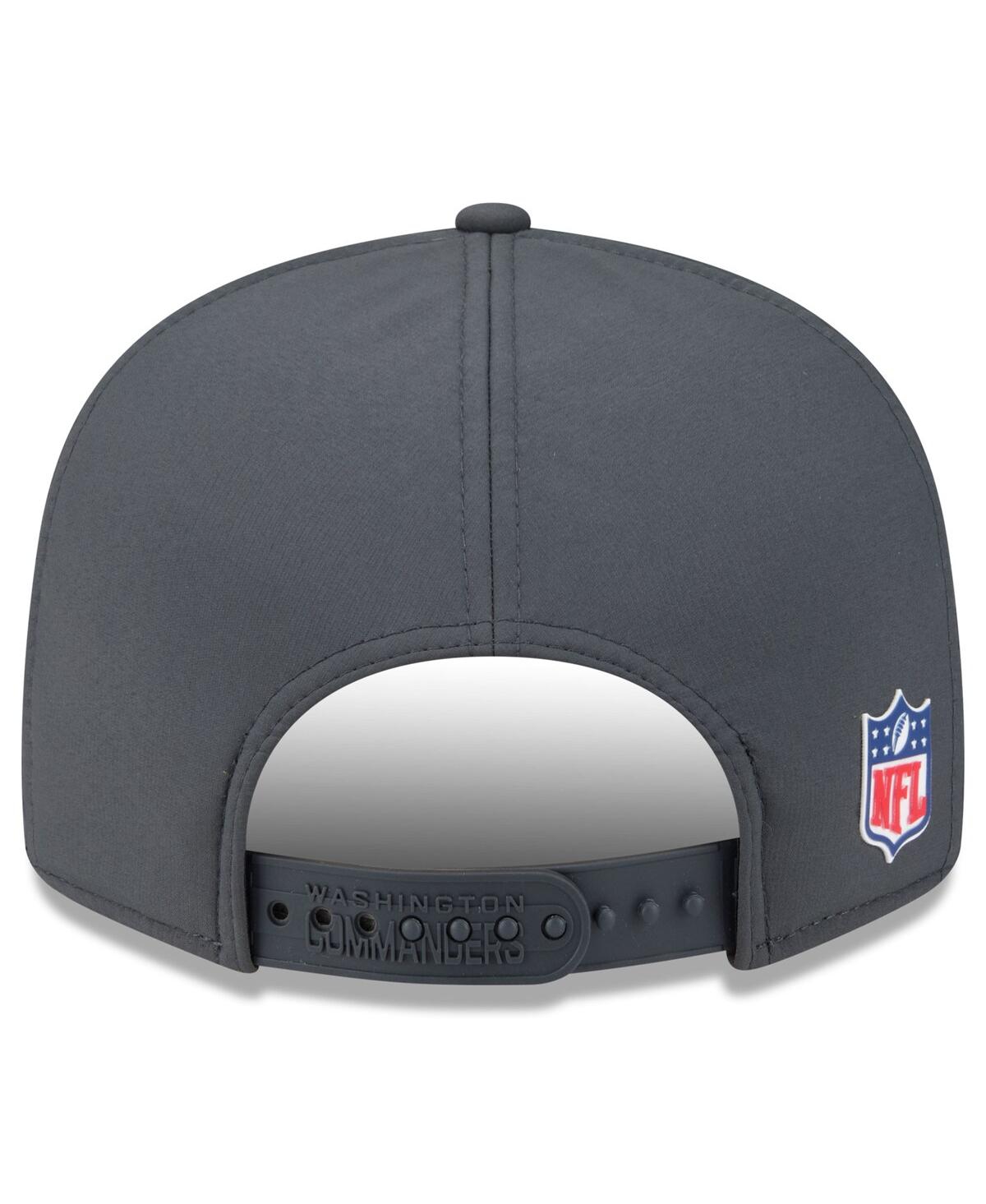 New Era Men's Charcoal Washington Commanders 2025 Sideline Cold Weather Split Panel 9FIFTY Snapback Hat
