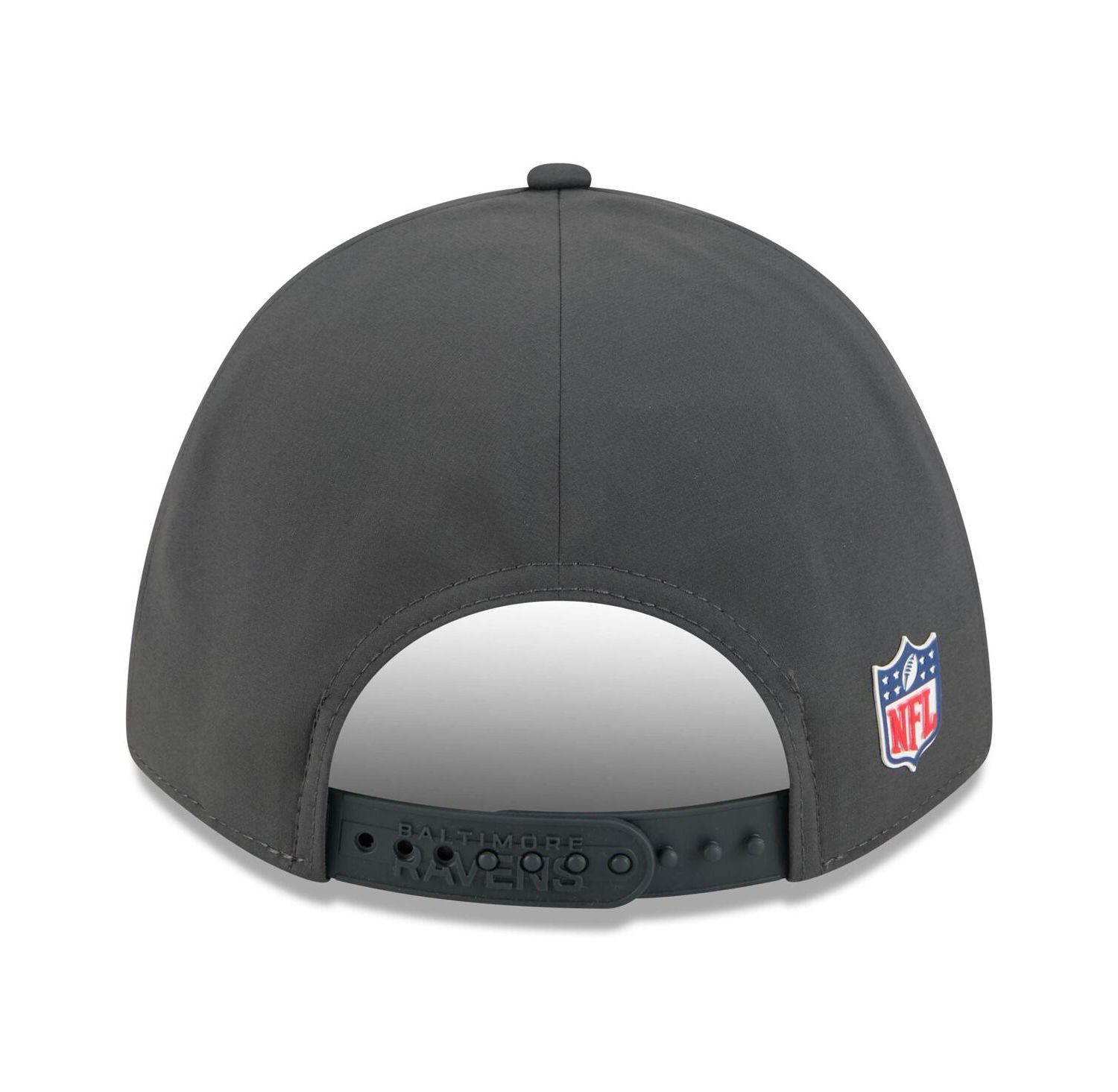 Men's Charcoal Baltimore Ravens 2025 Sideline Cold Weather 9FORTY M-Crown Adjustable Hat