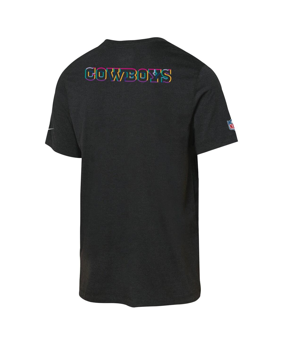 Nike Big Boys and Girls Black Dallas Cowboys 2025 Nfl Crucial Catch Tri-Blend Dri-fit T-Shirt
