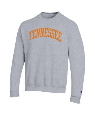 Men's Heather Gray Tennessee Volunteers Basic Arch Fleece Pullover Sweatshirt