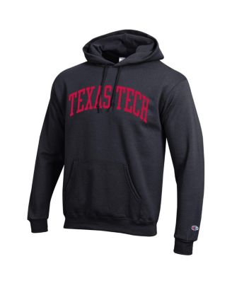 Men's Black Texas Tech Red Raiders Basic Arch Fleece Pullover Hoodie