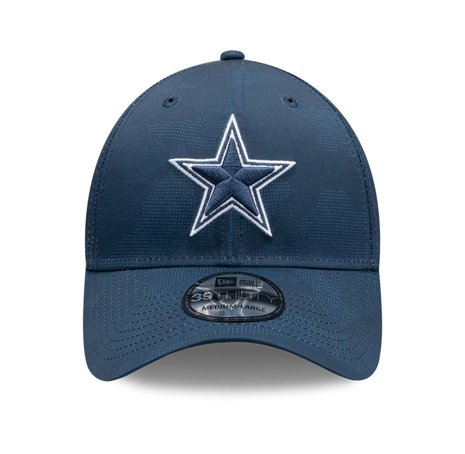Men's Navy Dallas Cowboys Tonal Camo 39THIRTY Flex Hat