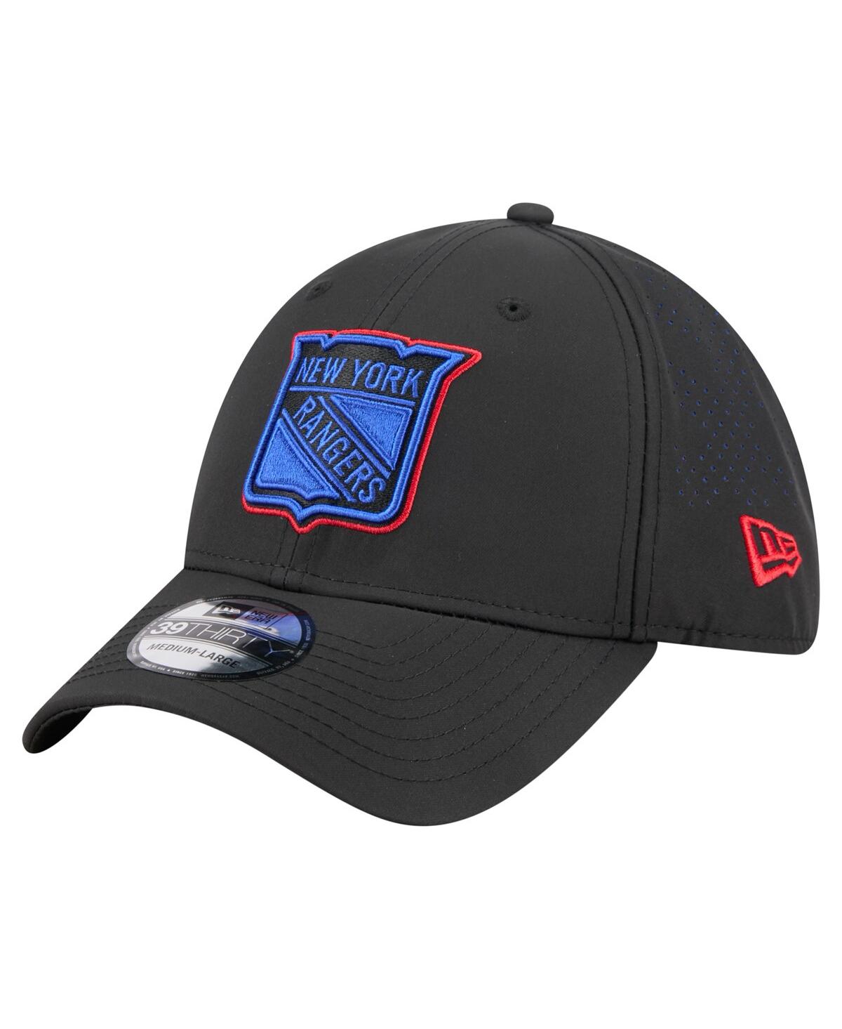New Era Men's Black York Rangers Night 39THIRTY Flex Hat