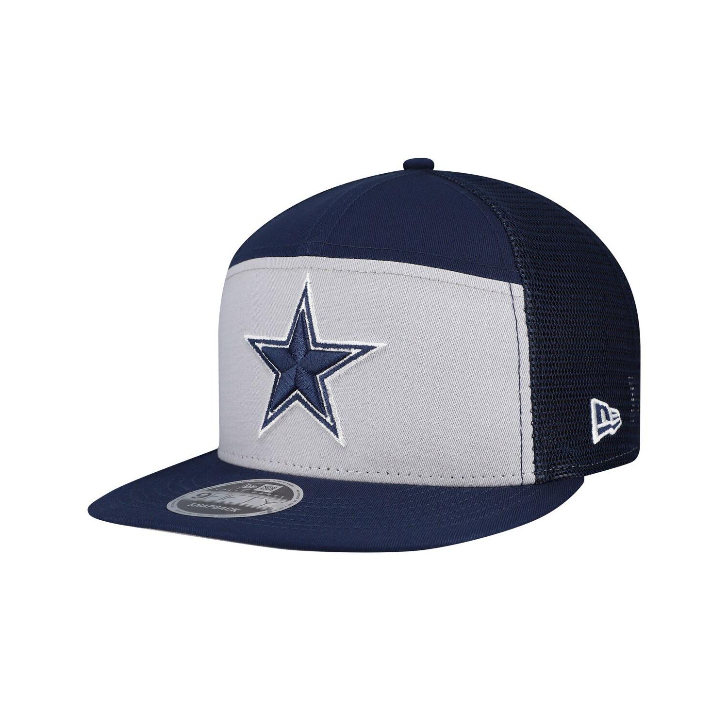 Men's Gray/Navy Dallas Cowboys Outdoor Split Panel 9FIFTY Snapback Hat