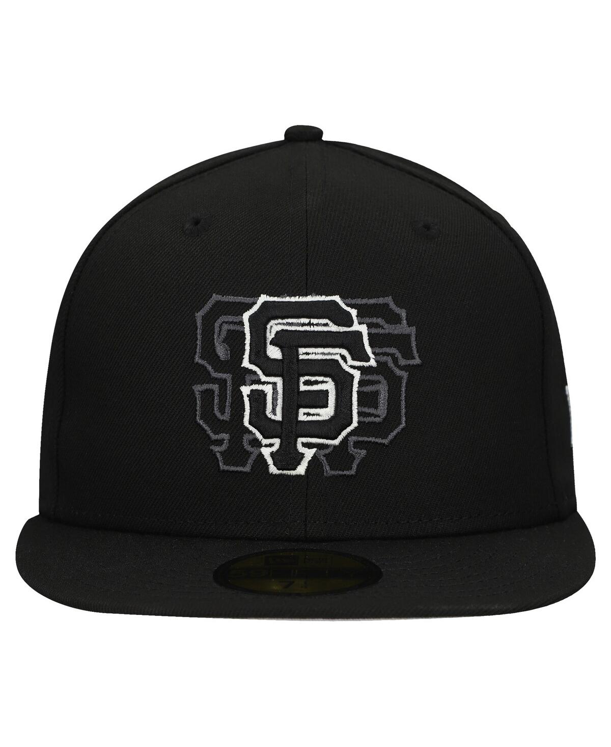 New Era Men's Black San Francisco Giants Tri-Hit 59FIFTY Fitted Hat