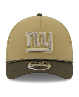 Big Boys and Girls Green/Dark Green New York Giants 2025 Salute to Service 9FORTY A-Frame Adjustable Hat