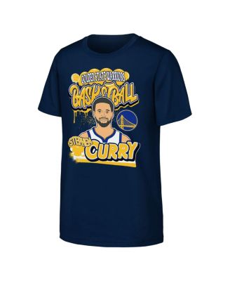 Outerstuff - Big Boys and Girls Stephen Curry Navy Golden State Warriors Baller T-Shirt