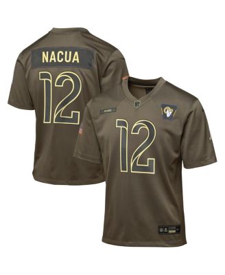 Nike - Big Boys and Girls Puka Nacua Olive Los Angeles Rams 2025 Salute to Service Game Jersey