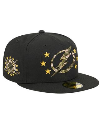 New Era - Men's Black Tampa Bay Lightning Military Appreciation Digital Camo Stars 59FIFTY Fitted Hat