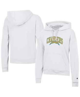 Champion - Women's White Los Angeles Chargers Powerblend Hoodie